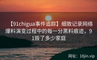 【91chigua事件追踪】细致记录网络爆料演变过程中的每一分黑料痕迹，91毁了多少家庭